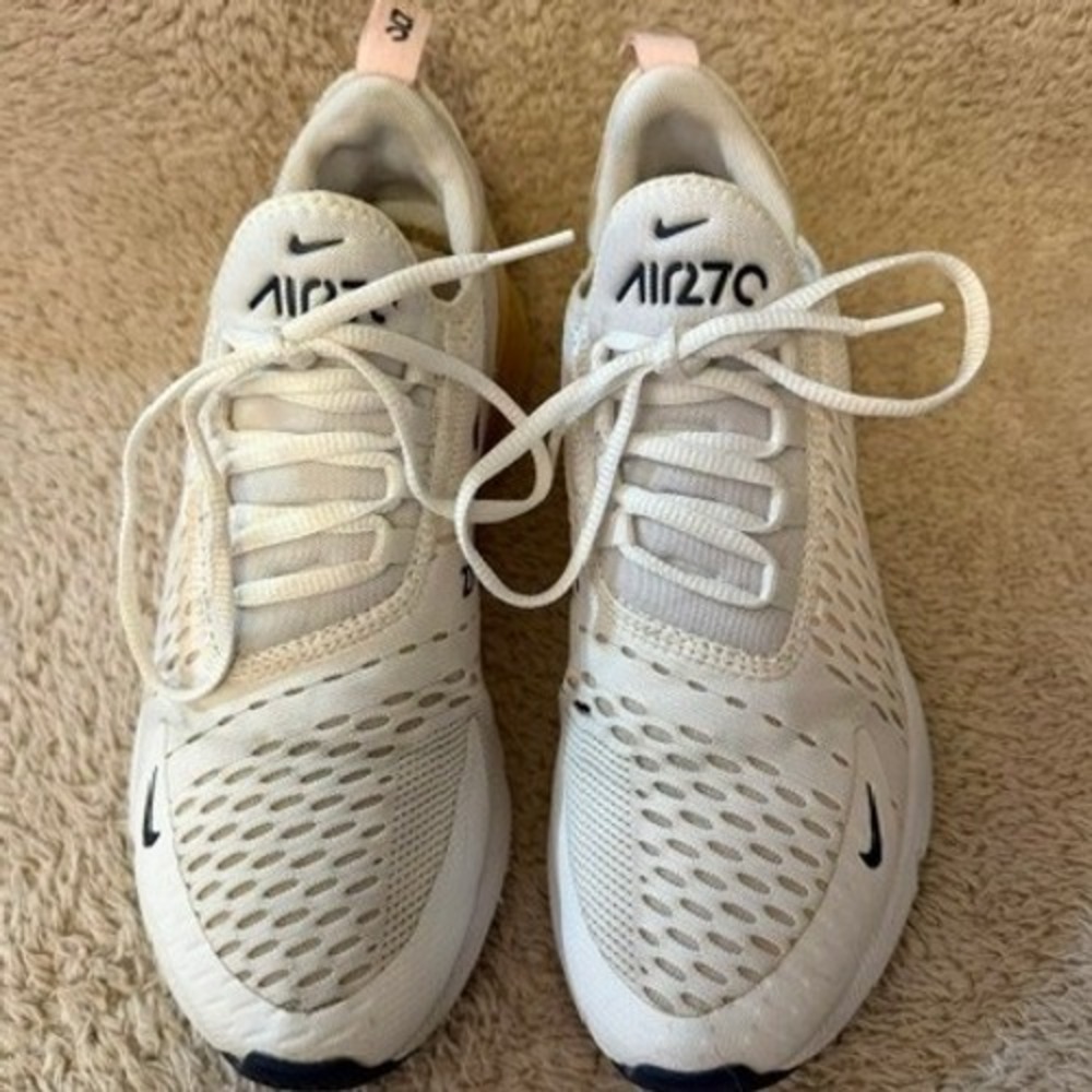 Nike Air Max 270 Sail White Pink AH6789-110 Womens Size 8.5 Shoes Sneakers - Picture 3 of 10